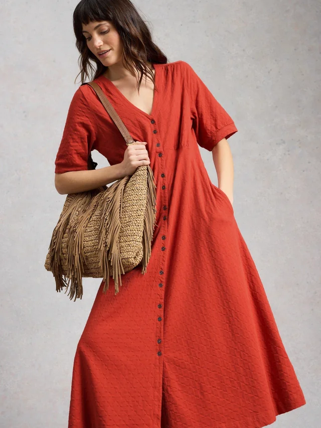 Robe Megan en jersey boutonnée