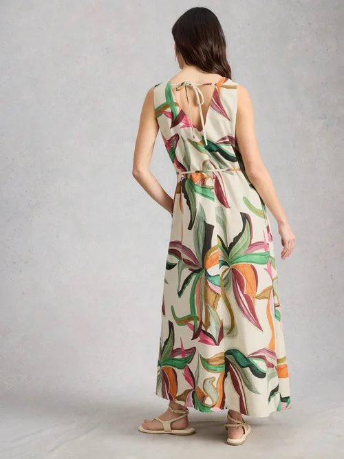Robe maxi en lin mélangé Poppy - Nat Pr - 44/R Image 4