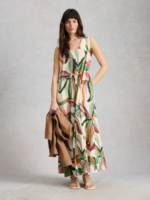 Robe maxi en lin mélangé Poppy - Nat Pr - 44/R Image 2