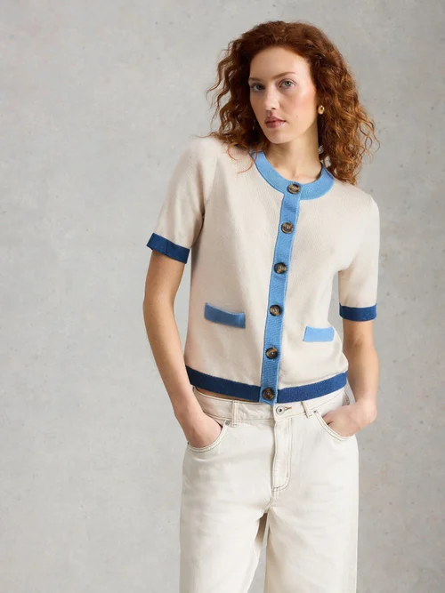 Gilet à manches courtes Charlotte - Ivory Mlt - 52 Image 3
