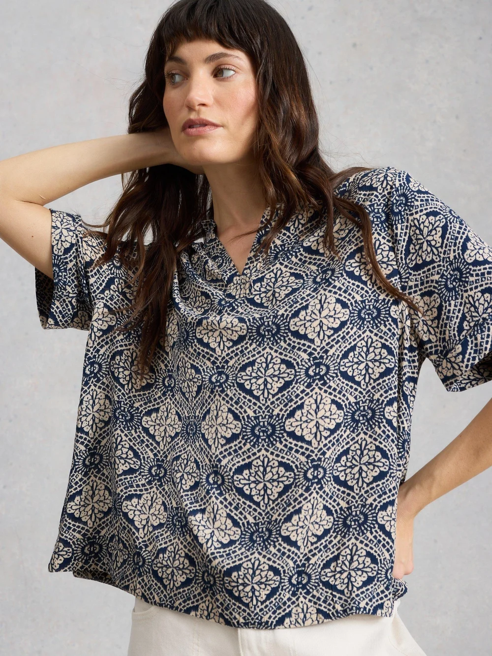 Top Teakie Froissé - Navy Pr - 52 Image 1