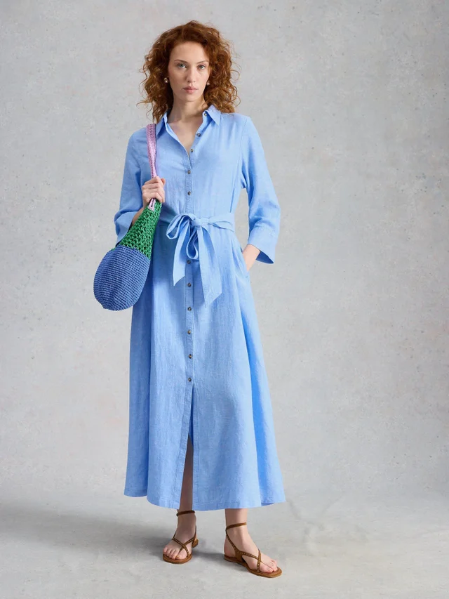 Robe chemise en lin Soma