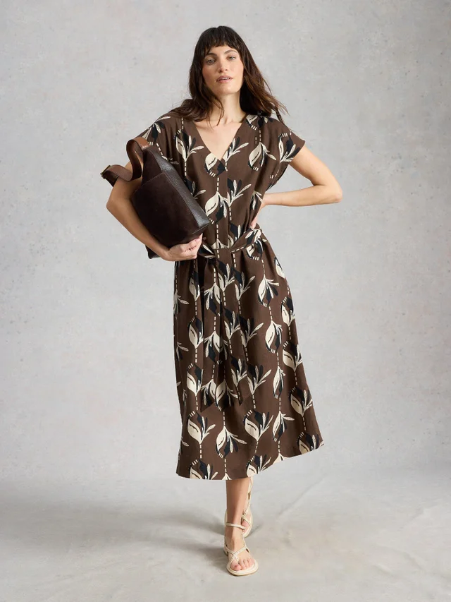 Robe en mélange de lin Mimi
