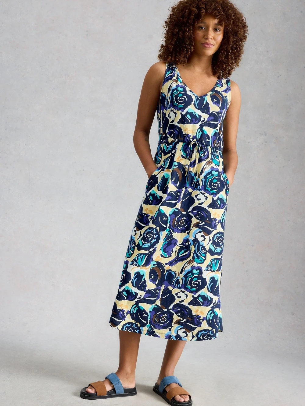 Robe Heidi en jersey - Navy Pr - XL Image 1