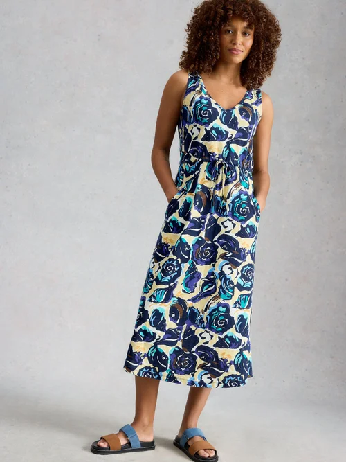Robe Heidi en jersey - Navy Pr - XL Image 1