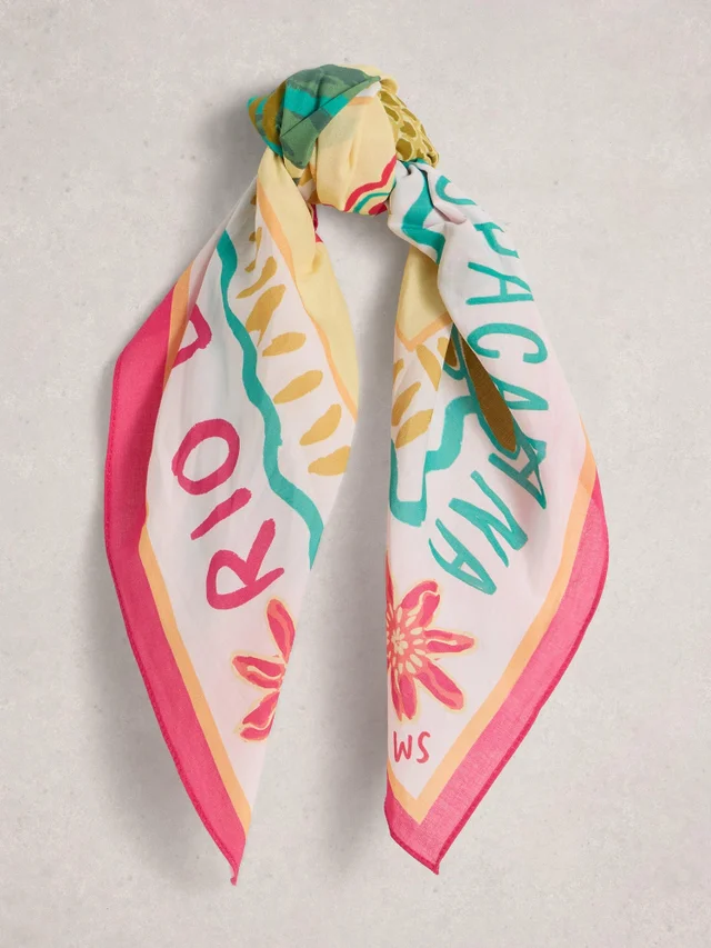 Foulard carré imprimé Ellie