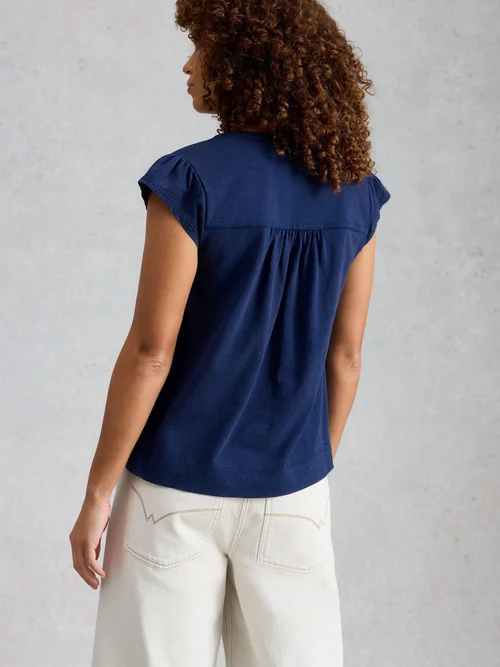 Top Amelia brodé - Indigo Ble - 52 Image 4