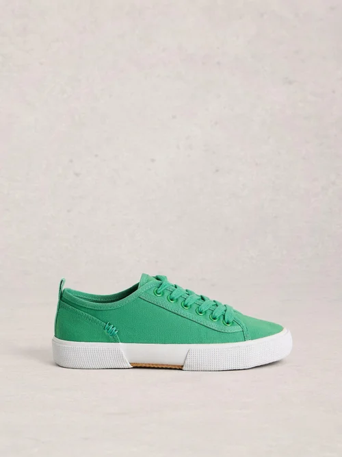 Baskets à lacets Pippa en toile - Brt Green - 41 Image 1