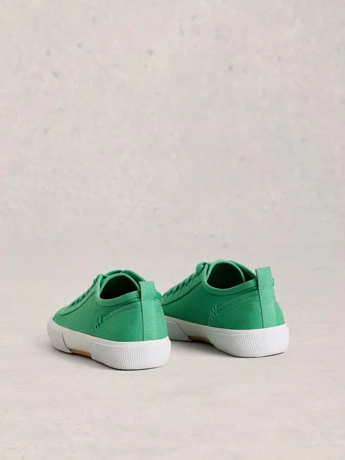Baskets à lacets Pippa en toile - Brt Green - 41 Image 4