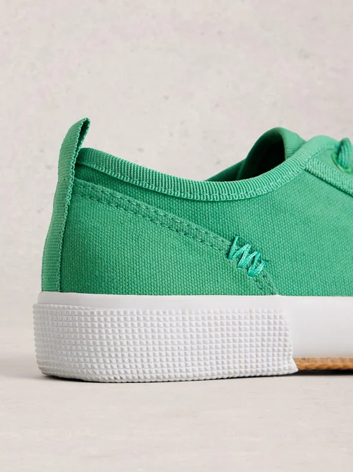 Baskets à lacets Pippa en toile - Brt Green - 41 Image 3