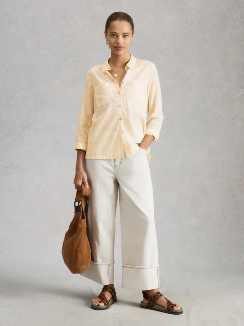 Chemise Sophie en coton biologique - Yellow Mlt - 52 Image 2