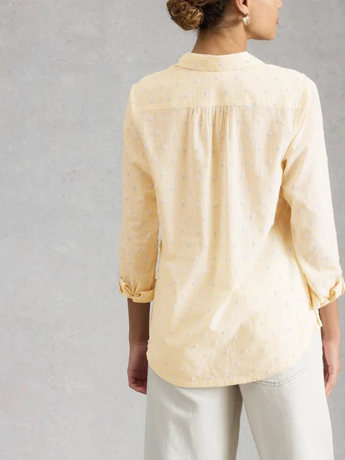 Chemise Sophie en coton biologique - Yellow Mlt - 52 Image 4