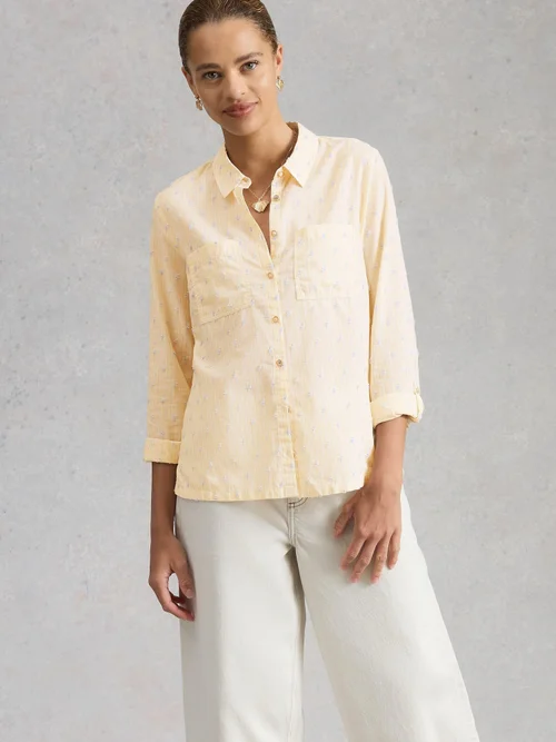 Chemise Sophie en coton biologique - Yellow Mlt - 52 Image 3