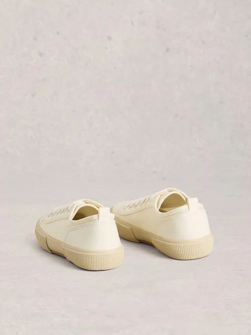Baskets Pippa en résille avec lacets - Pale Ivory - 41 Image 4