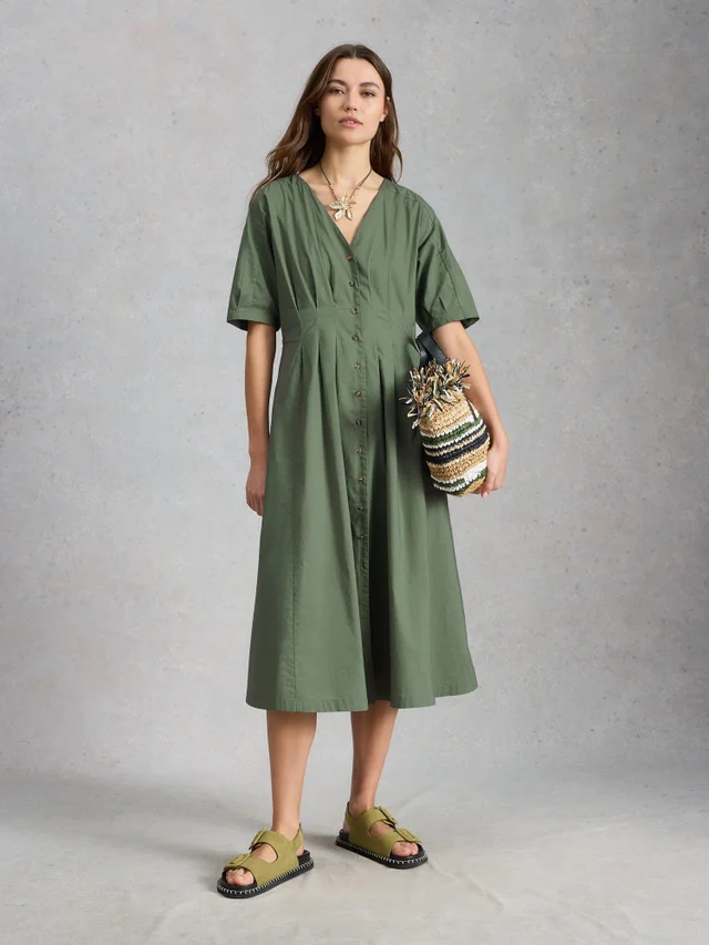 Robe midi boutonnée Kate