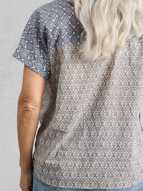Chemise Orla Pop Over - Blue Mlt - 52 Image 4