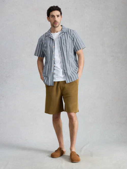 Chemise Hayle à imprimé poisson manches courtes - Navy Pr - XXL/R Image 2
