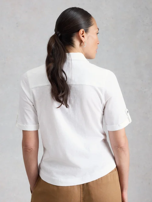 Chemise Allie manches courtes en jersey - Bril White - 52 Image 4