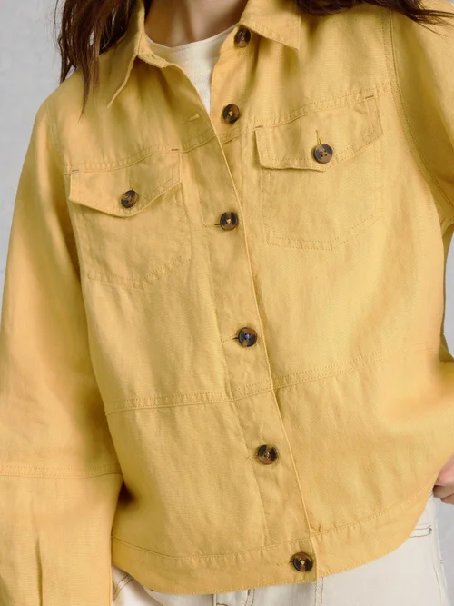 Veste Camille en lin - Lgt Yellow - 52/R Image 3