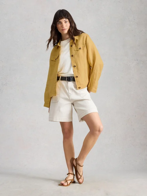Veste Camille en lin - Lgt Yellow - 52/R Image 2
