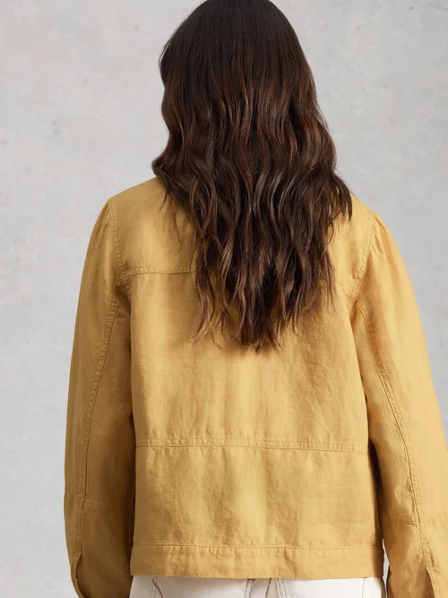 Veste Camille en lin - Lgt Yellow - 52/R Image 4