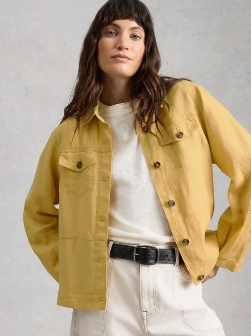 Veste Camille en lin - Lgt Yellow - 52/R Image 1