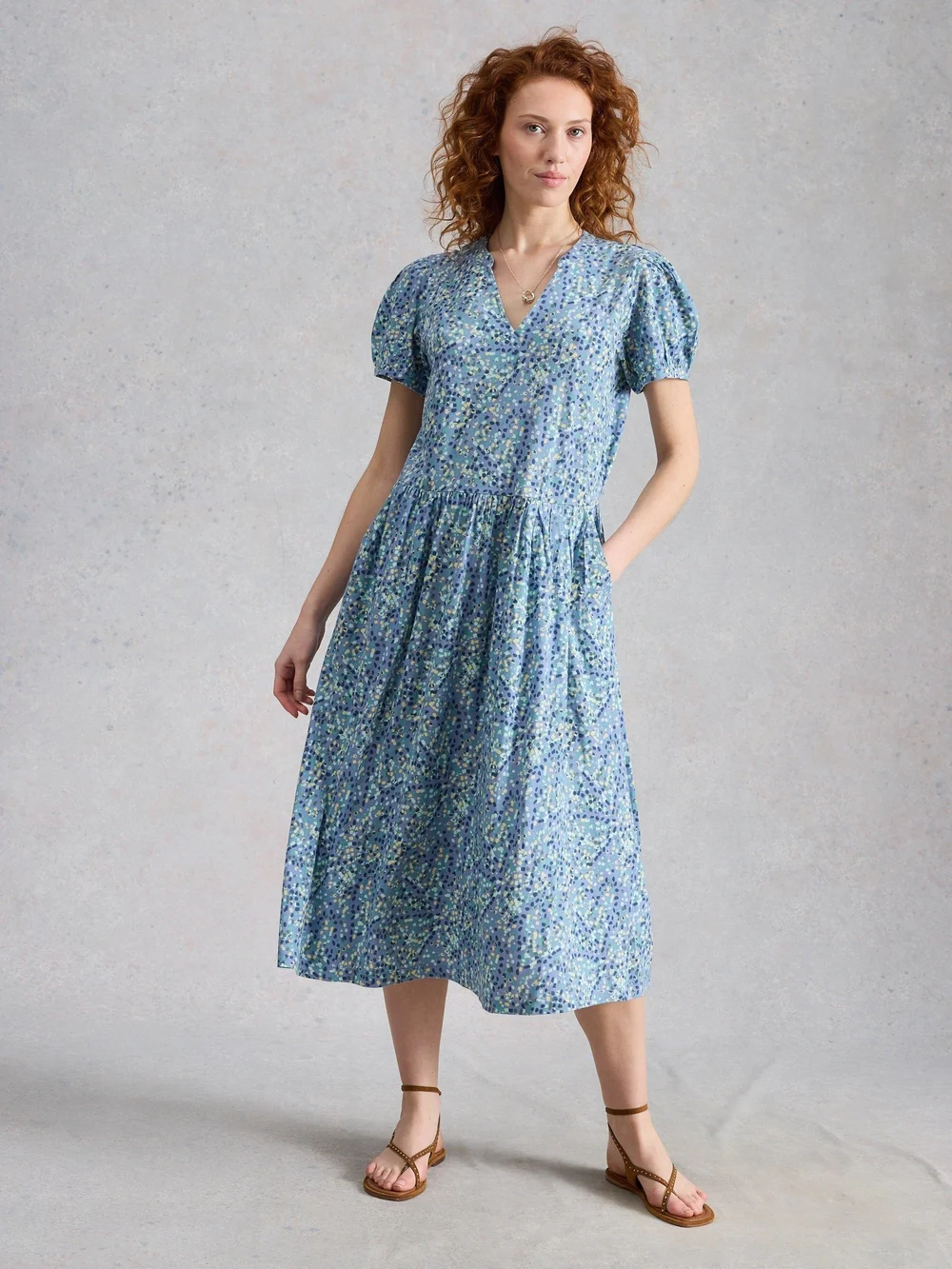 Robe en jersey Leah - Blue Mlt - 52/R Image 1