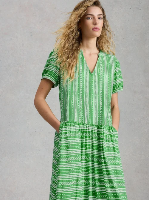Robe en jersey Leah - Green Pr - 52/R Image 3
