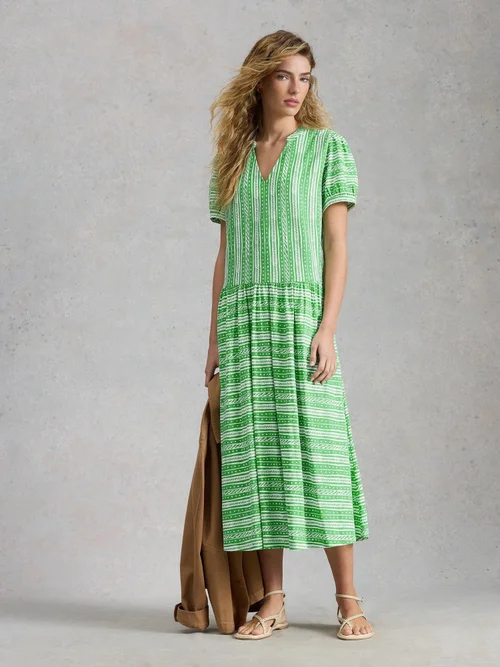 Robe en jersey Leah - Green Pr - 52/R Image 1
