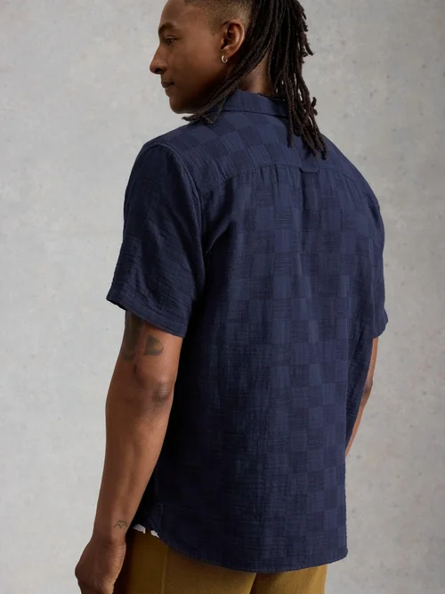 Chemise à carreaux Denny manches courtes - Dark Navy - XXXL Image 4
