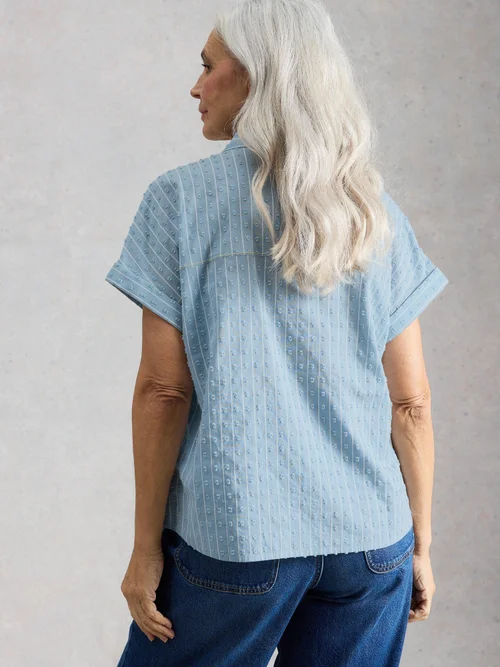 Chemise Orla boutonnée - Mid Blue - 52 Image 4