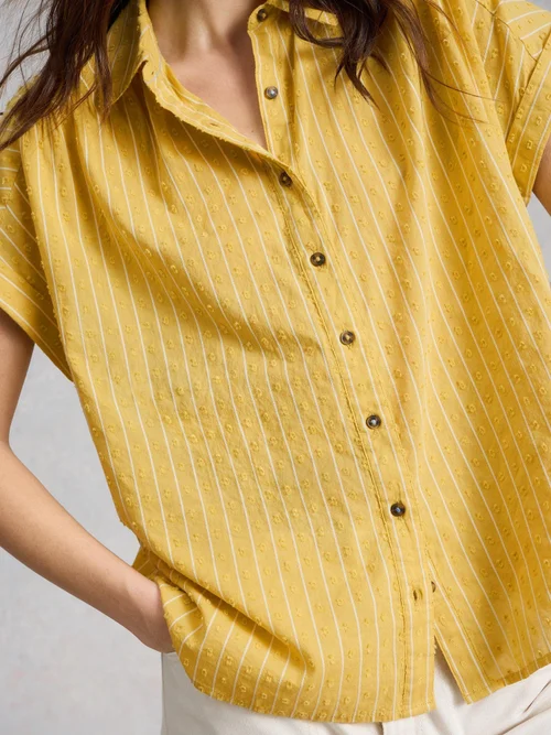 Chemise Orla boutonnée - Mid Yellow - 50 Image 3