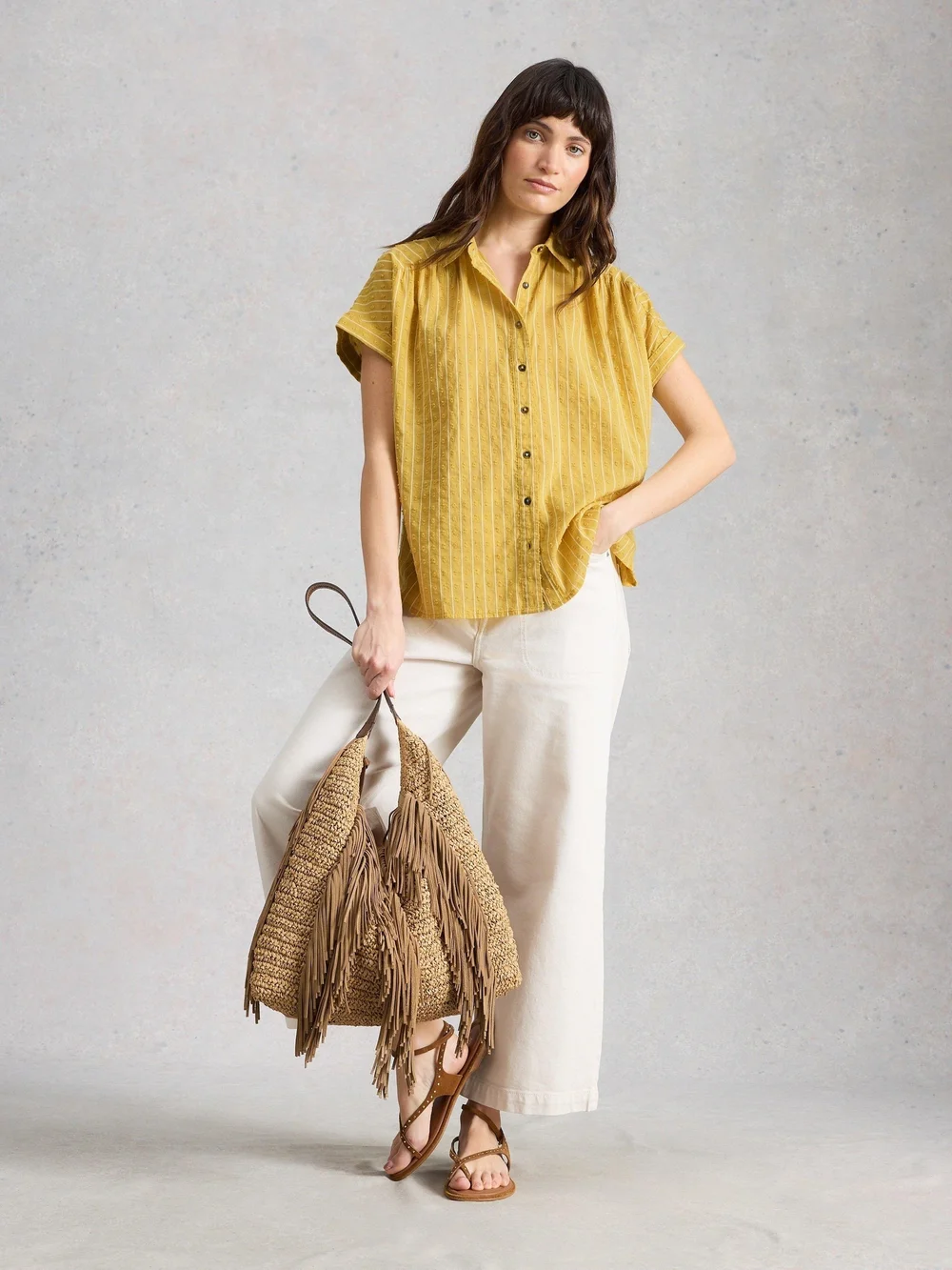 Chemise Orla boutonnée - Mid Yellow - 50 Image 1