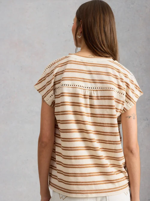 T-shirt Ella en dentelle - Brown Mlt - 52 Image 4