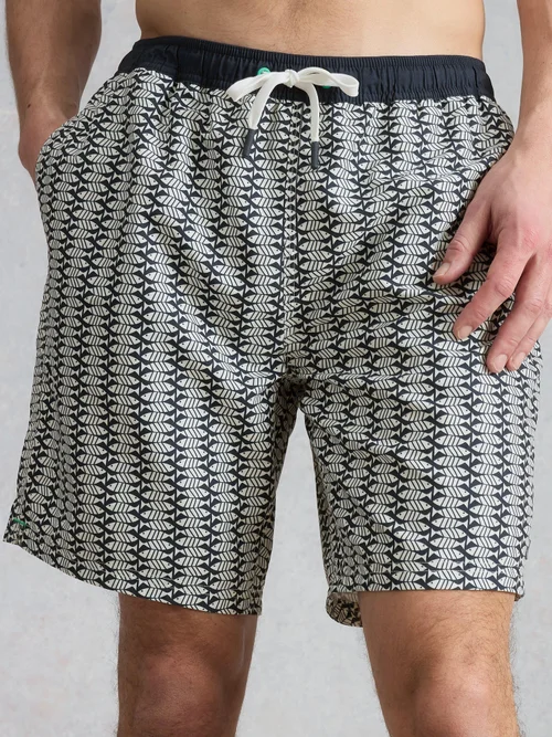 Short de bain Ventnor Geo Fish - Navy Pr - XL Image 3