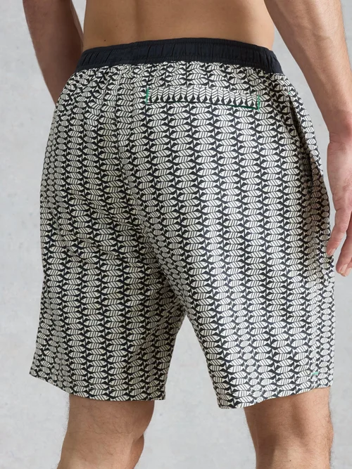 Short de bain Ventnor Geo Fish - Navy Pr - XL Image 4