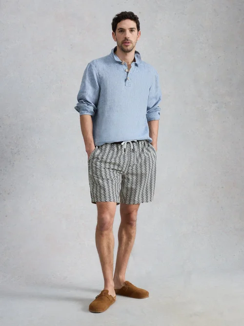 Short de bain Ventnor Geo Fish - Navy Pr - XL Image 2