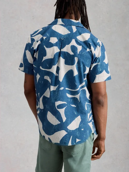 Chemise Hayle SS à imprimé abstrait - Blue Pr - XXL/R Image 4
