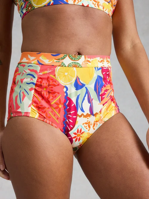 Bas de bikini taille haute Verity - Pink Mlt - 46 Image 3