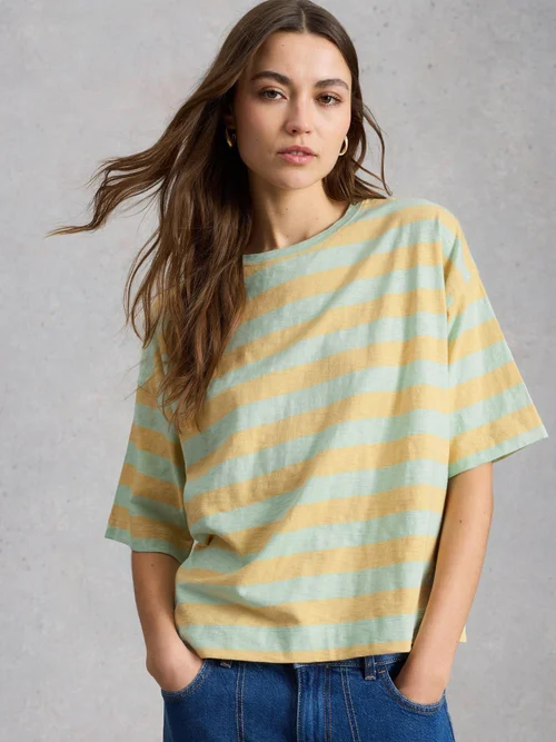 T-shirt rayé Katya - Yellow Mlt - 52 Image 3