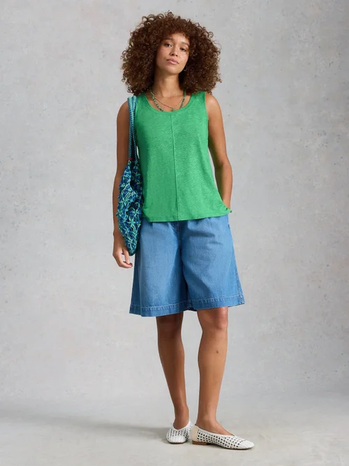 Gilet en lin Scarlette - Brt Green - 52 Image 2