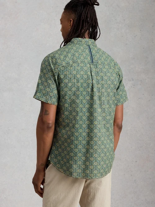 Chemise Finsbury SS Sun Print - Green Pr - XL/R Image 4