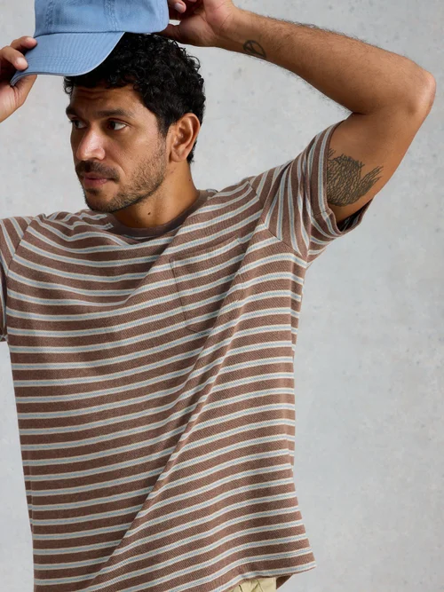 T-shirt rayé Horsham - Brown Mlt - XXL Image 1