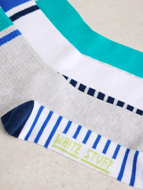 3er-Pack Rippensocken - Blue Mlt - 44-46 Image 2