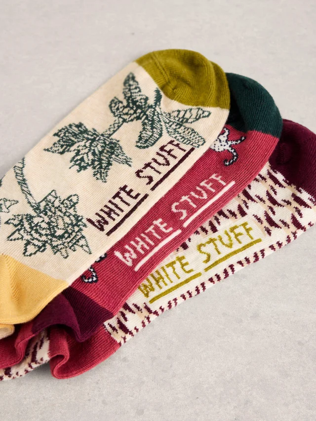 3er-Pack Sneakersocken Safari