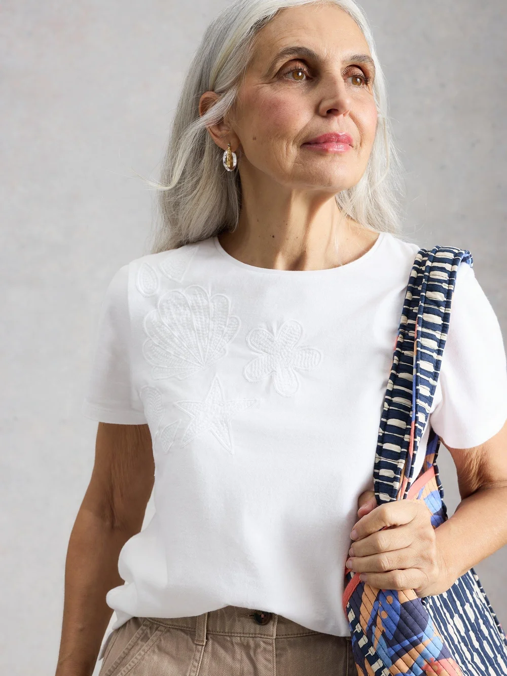 T-shirt brodé Abbie - Bril White - 52 Image 1