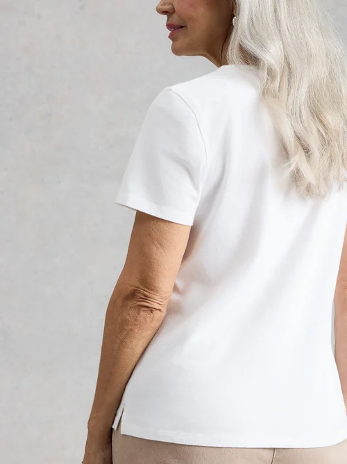 T-shirt brodé Abbie - Bril White - 52 Image 4