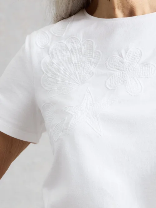 T-shirt brodé Abbie - Bril White - 52 Image 3