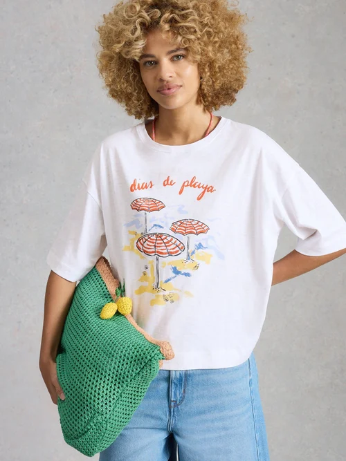 T-shirt graphique Katya - White Pr - 50 Image 1