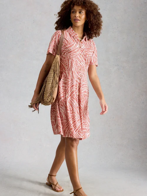 Robe-chemise en jersey Ria - Pink Pr - 48/R Image 2